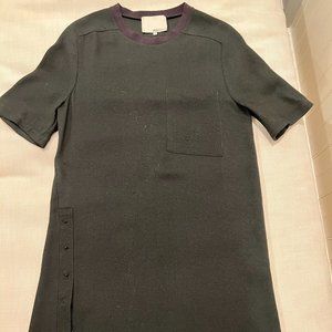 3.1 Phillip Lim Crew Neck Dress with Button Slit